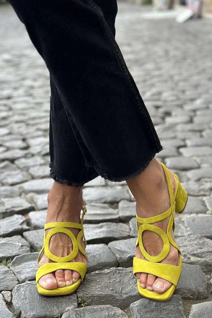 Talia | Vibrant Yellow Sandal