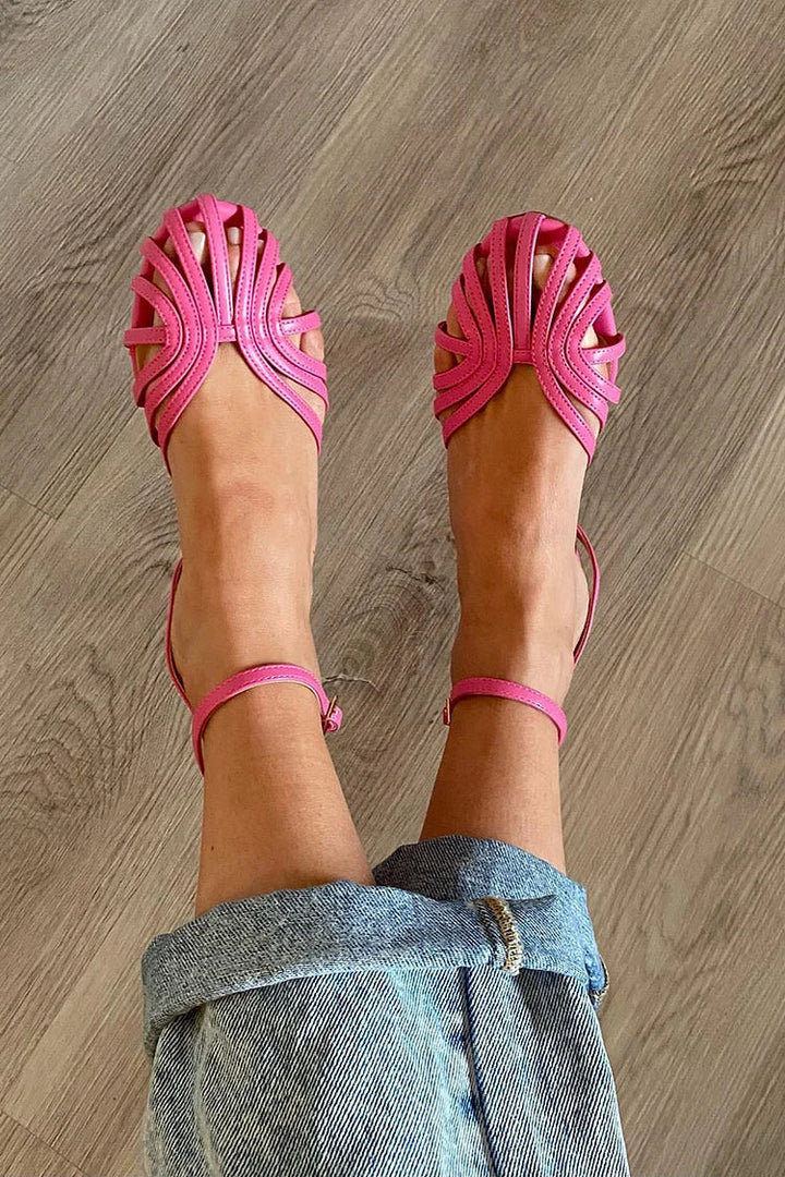 Romy | Golden Layered Strap Sandal