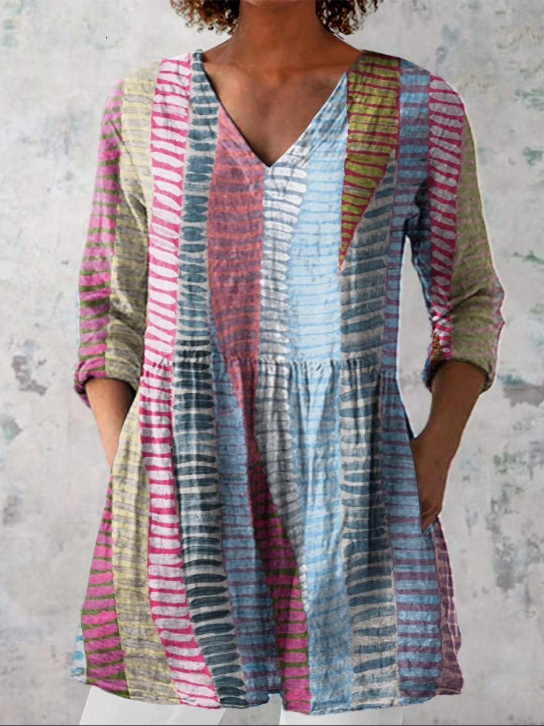 Anais | Soft Layered V-Neck Blouse