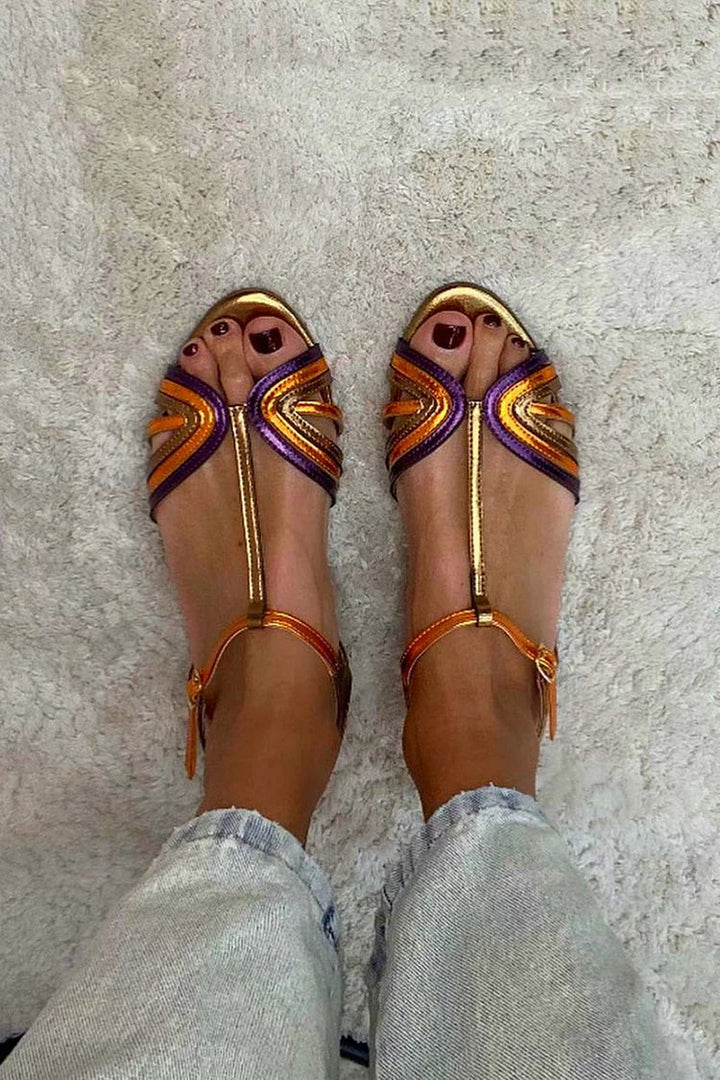 Cosima | Multicolour Thong Sandal