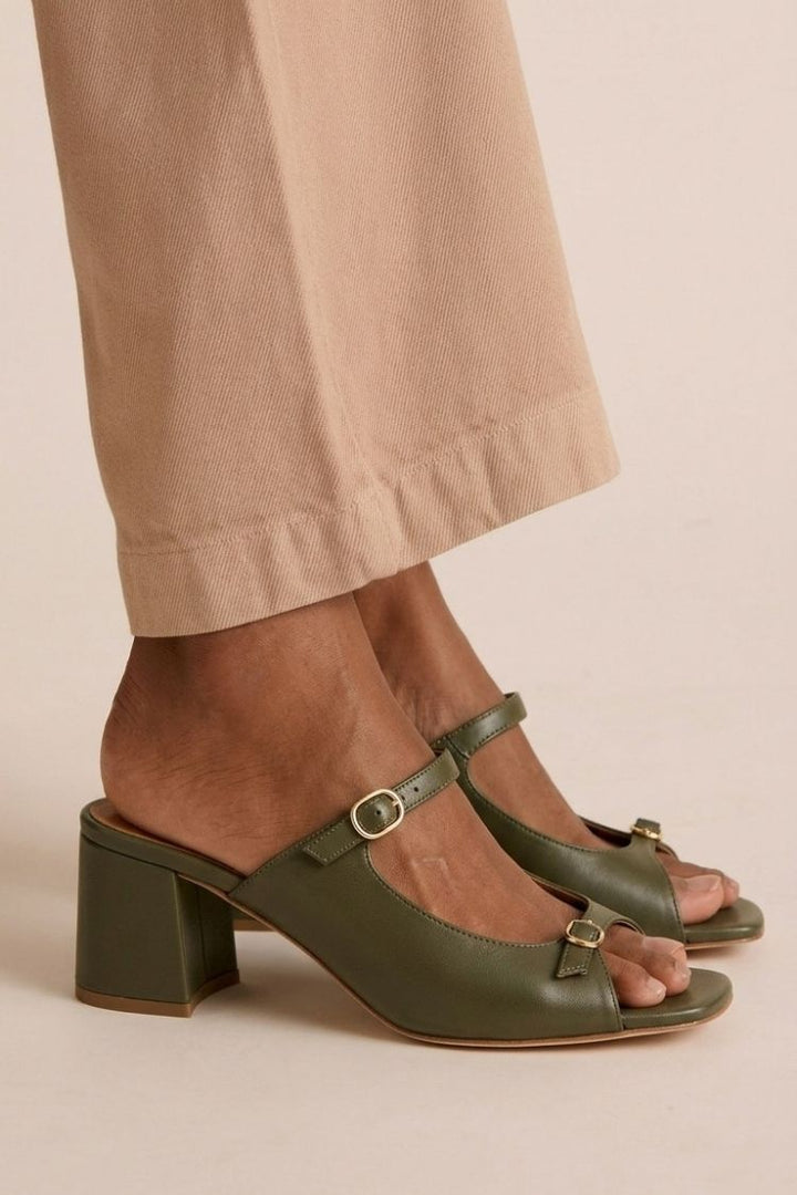 Marguerite | Golden Mule Heel Sandal