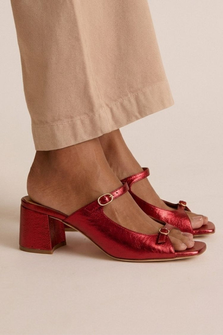 Marguerite | Golden Mule Heel Sandal