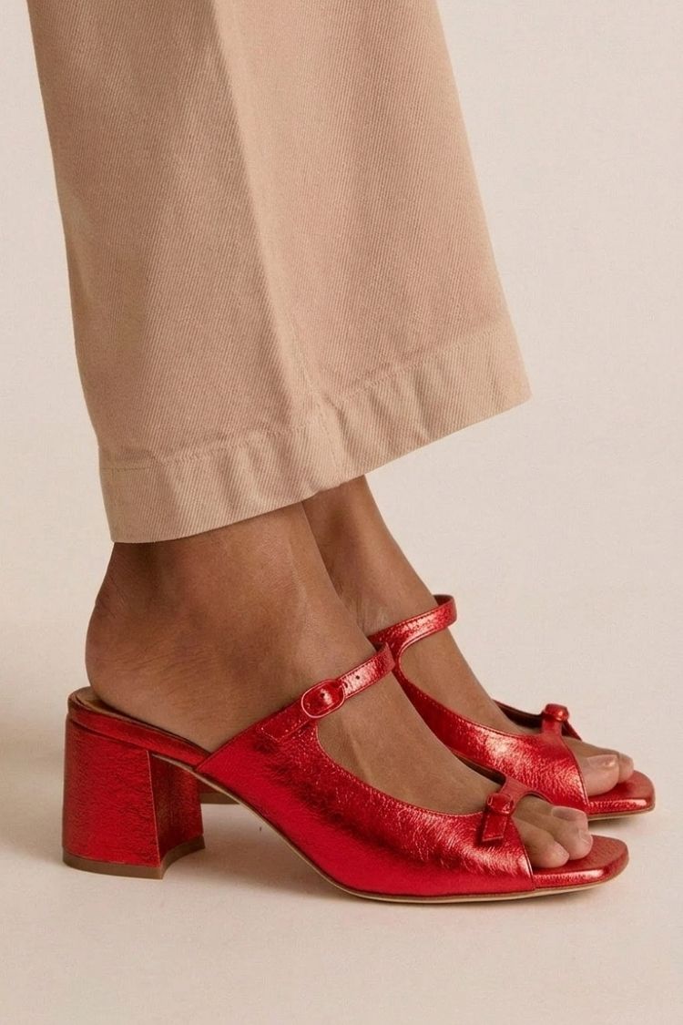 Marguerite | Golden Mule Heel Sandal
