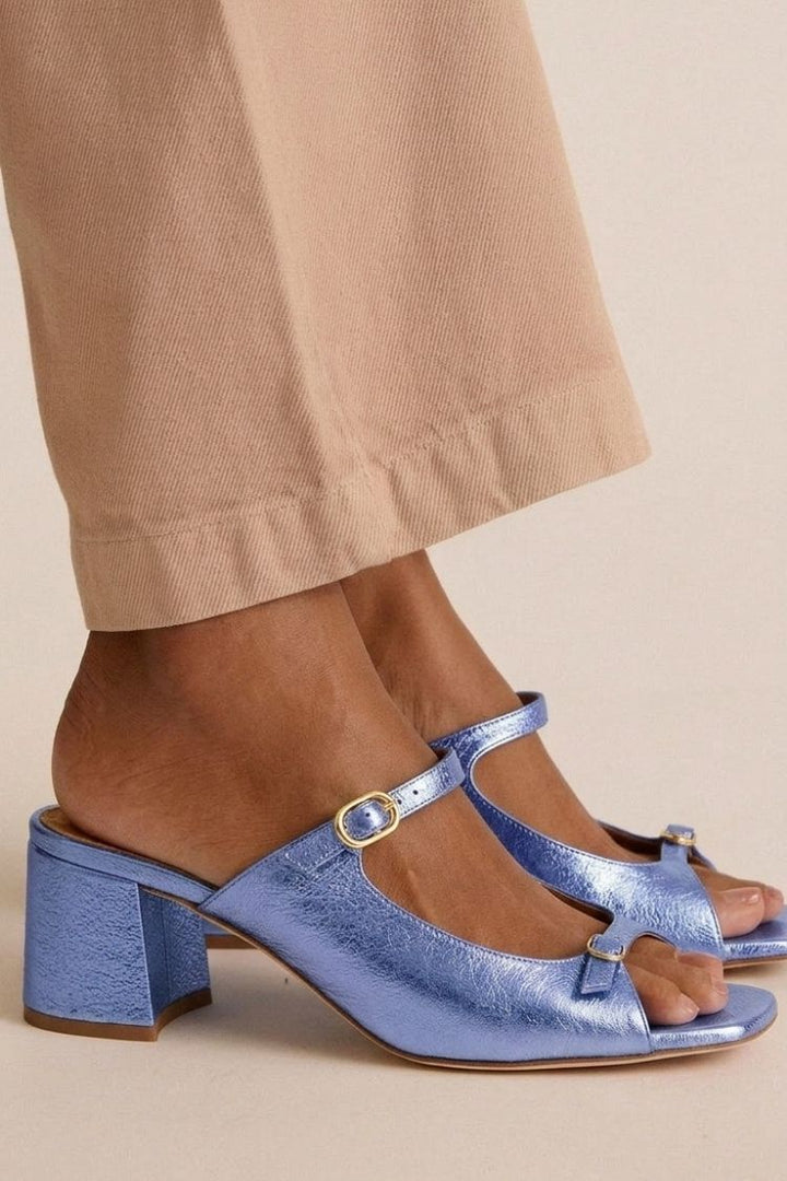 Marguerite | Golden Mule Heel Sandal