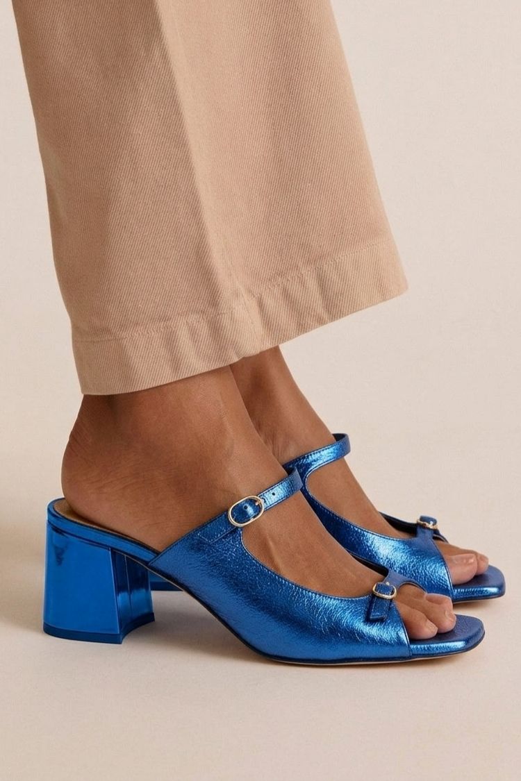 Marguerite | Golden Mule Heel Sandal