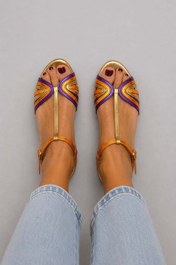 Cosima | Multicolour Thong Sandal