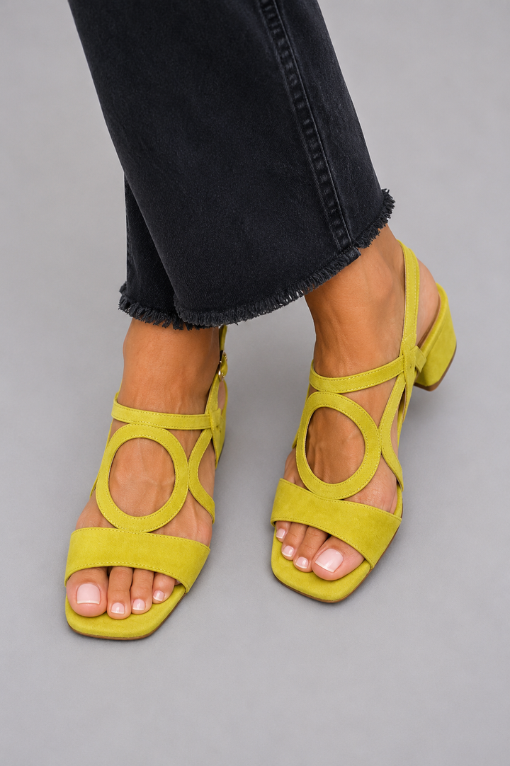 Talia | Vibrant Yellow Sandal