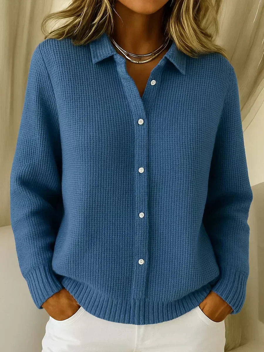 Katrina – Textured Knit Button Cardigan